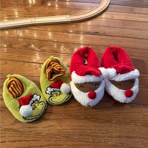 Christmas Themed Toddler Slippers Set